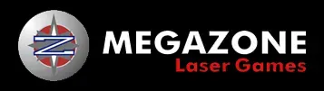 Logo megazone Laser Games - fond sombre